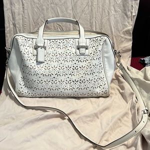 Coach handbag.   Winter white.